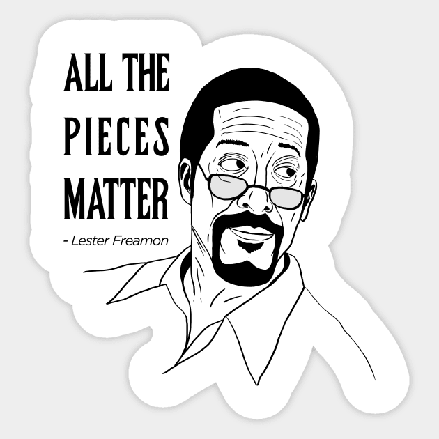 Lester Freamon Sticker by HurdyGurdy